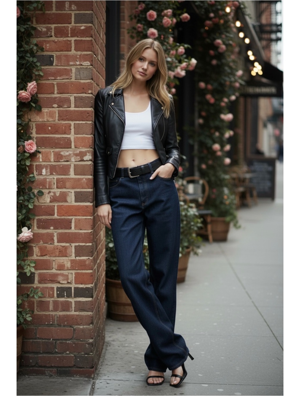 NWT Zara Charlotte Gainsbourg Collab Tailored Straight Leg Jeans Size 2